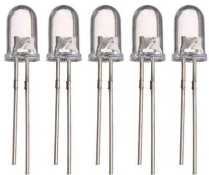 10PCS,5mm FLAT TOP Wide Angle RED/BLUE Flash LED With 12V Free Resistor FF5,amy