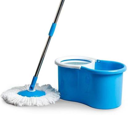 JSN Ethnic Magic Spin Mop with Bucket 1 Microfiber Heads Mop Set