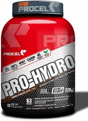 PROCEL PRO-HYDRO Whey Protein Isolate 100% Hydrolyzed with Micellar Casein Peptides Whey Protein