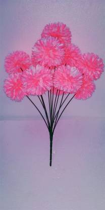 ART FLOW WHITE-RANI CANATION White, Multicolor Carnations Artificial Flower