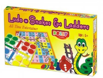 डॉली Plastic Ludo-Snakes & Ladders- Multicolor बोर्ड गेम