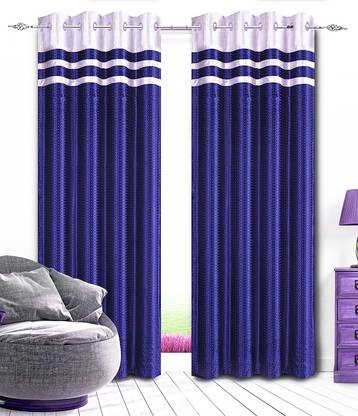 LE HAVRE 182.8 cm (6 ft) Shower Polyester Room Darkening Curtain (Pack Of 2)