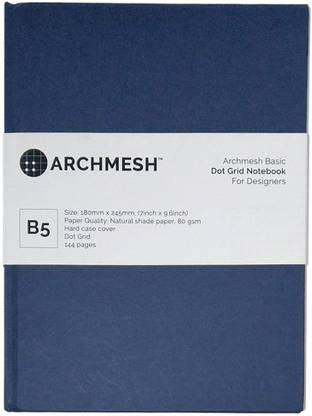 Archmesh B5 Grid Notebook B5 Notebook Dot Grid 144 Pages