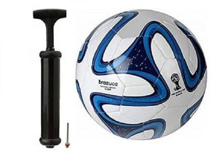 SBS Brazuca Blue Color With Air pump Football Kit