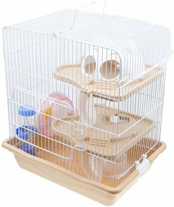 Aquapetzworld Pet 3 Levels Hamster Diy Cage Habitat Cage03 With Complete Accessories House In India - Diy Hamster Cage Supplies