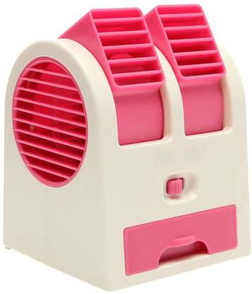 LIFEMUSIC Small Air Conditioner Water Air Cooler Powered by USB & Battery Use in Car/Home/OfficePowered By Usb & Battery Use portable mini cooler high blowing speed specially designed for baby mini cooler USB Fan USB Fan, Rechargeable Fan