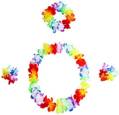 Saizen Hawaiian Hula Garland Set for Hawaiian Party Or Pool Party Or Birthday Party
