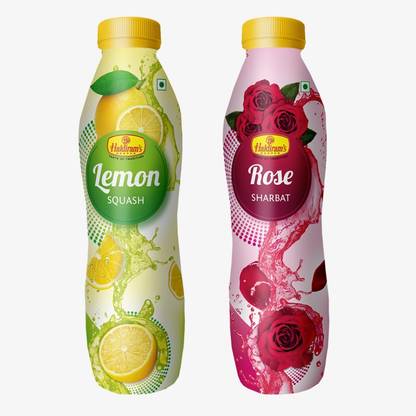 Haldiram's Rose Squash and Lemon Squash (Combo Pack)