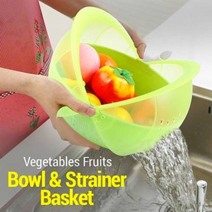 SKYLINE Smart Basket For Fruit & Vegetable for Storage, Dining & Washer Collapsible Colander