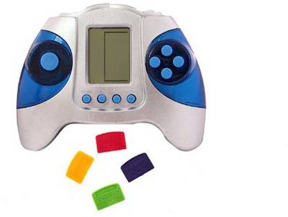 अलफी Lovely Video Game for children and adults also for skill increasing with Brain Training with 4 Chip Brick Game q0(Game will not work until inserting chip) गेम, 4 चिप, बैटरी के साथ