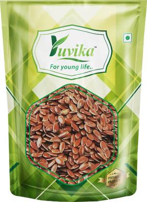 yuvika Flax Seed | Alsi - Linum Usitatissimum (5 KG) (5 Pack of 1 Kg) Seed