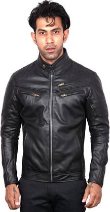 Posh Genuine Leather Jacket | Bikers Edition with Extra Padding On Elbows Riding Protective Jacket