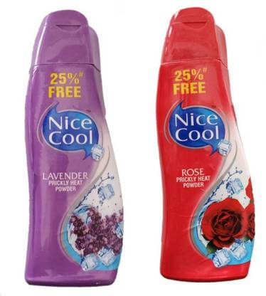 नाइस कूल लैवेंडर और गुलाब पाउडर 2 का पैक