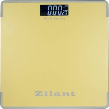 Zilant 6 mm Automatic Personal Digital Weight Machine With Large LCD Display and 4 Sensor Technology For Accurate Weight Measurement (Yellow) Weighing Scale
