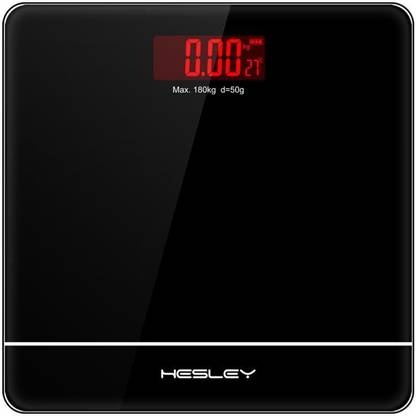 HESLEY Digital Weighing Scale /Weighing Machine - Elegant Black Weighing Scale