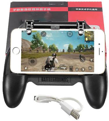 Blue Birds High Quality Mobile Game Controller with Bracket for Fortnite PUBG, Mobile Controller Phone Controller Mobile Trigger Joystick L1R1 Gamepad Remote 4-in-1 Power Bank Gamepad, L1R1 Sensitive Shoot & Aim Trigger Buttons, for All Smartphones USB  Gamepad