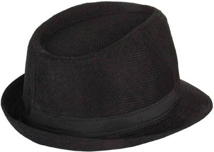 Leysin Fedora Hat Women/Men's Classic Short Brim Manhattan Gangster Trilby Cap - Leather Fedora Hat