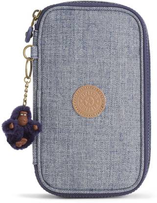 KIPLING 50 PENS Craft Navy Art Polyester Pencil Box