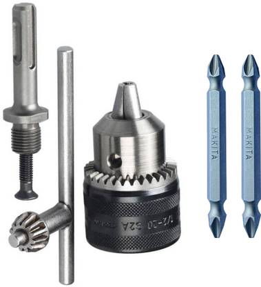 MAKITA 2 pcs 65 mm starbit ph2 heavy duty for screwing and chuck adaptor 13 mm 1/2 20 unf pack of 2 Hand Tool Kit