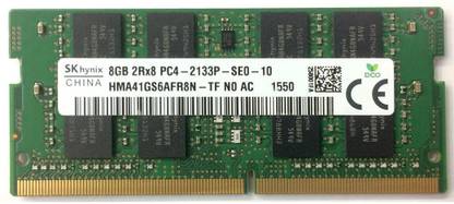 Sk Hynix Memory DDR4 8 GB (Dual Channel) Laptop SDRAM (HMA41GS6AFR8N-TF)