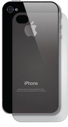KHR Back Screen Guard for Apple Iphone 4s Unbreakable & Flexible Scratch Proof Ultra Thin Screen Protector Free Kit