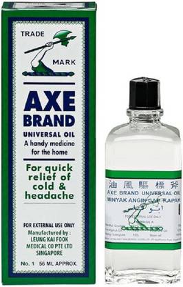 Axe Brand universal Oil 56ml Quick Relief Oil Cold/Headache/Blocked Nose Liquid