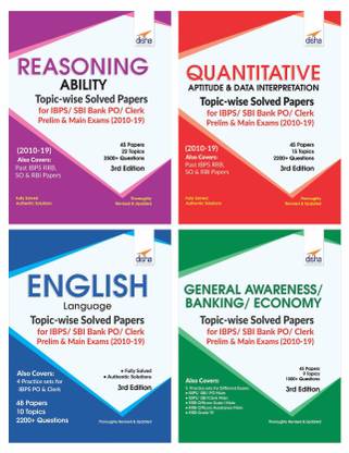 Topic-Wise Solved Papers for Ibps/ Sbi Bank Po/ Clerk Prelim & Main Exam (2010-19) Reasoning/ Quantitative Aptitude/ English/ General Knowledge