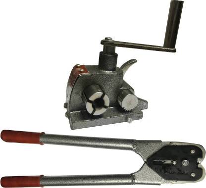 Tinax Box Packing Machine set Metal Strip Tightner Manual Crimper
