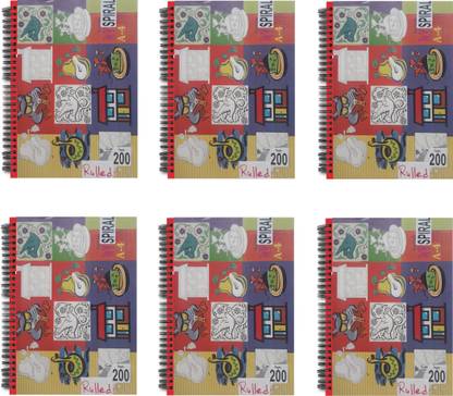 Kingsmark Spiral A4 Notebook Ruled 200 Pages