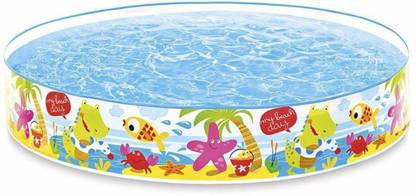 Alpyog Round Rubber Plastic Small Size Swimming Pool For Children, Diameter 5 Feet Inflatable Swimming Pool