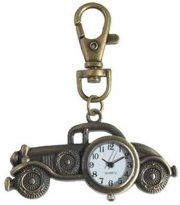 i-gadgets Antique Vintage car Pocket Watch Clock Hooked Key Chain