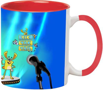 ARTBUG Tik Tak Tail Cartoon -2240-Red Ceramic Coffee Mug