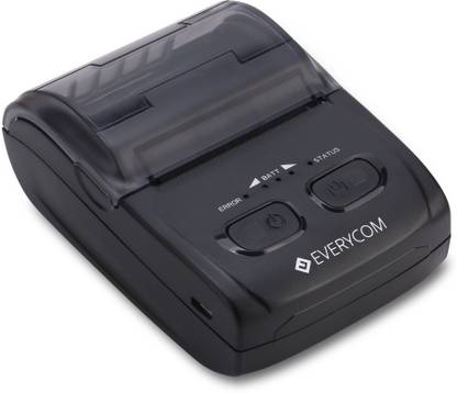 EVERYCOM EC-300 Mini Direct Thermal Printer Portable Receipt Machine 1500 mAh (Black) Thermal Receipt Printer
