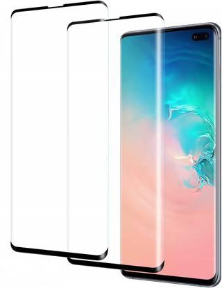 XCREET Edge To Edge Tempered Glass for Samsung Galaxy S10 Plus Screen Protector, [2 Pack] [HD Clear] [No Bubbles] [9H Hardness] [Scratchproof] [Table Friendly] Tempered Glass Screen Protector Compatible with Samsung Galaxy S10 Plus
