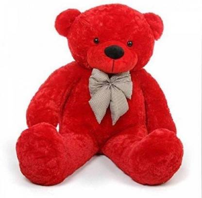TEDDIES Premium Quality Soft Red Teddy Bear 4 Feet-122.30cm  - 122.3 cm