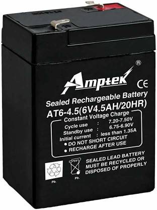 AMPTEK 6 VOLT 4.5 AH BATTERY  Battery