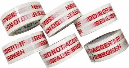 EzeePacks Bopp Manual ''DO NOT ACCEPT IF SEAL IS BROKEN'' Printed Tape 65m x2 Safe Packing ! (Manual)
