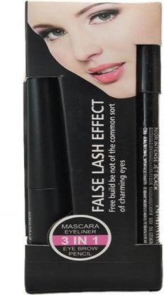 TRS EYELINER MASCARA EYEBROW PENCIL SET.. (Set of 3)