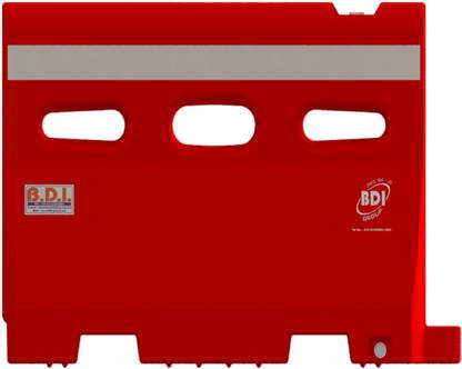 Bdi Road Barricade LLDPE-Traffic Safety Product (1.5 Mtr_Red) Emergency Sign