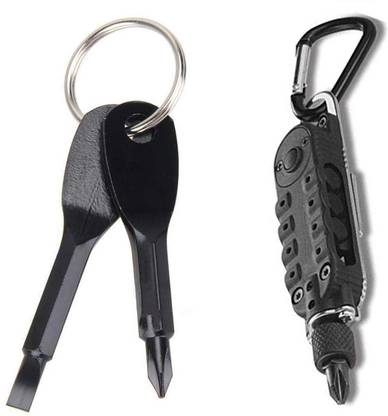 DALUCI Stainless Steel Key Ring Screwdriver EDC Set and Screwdriver Sets Mini Tools Key Chain