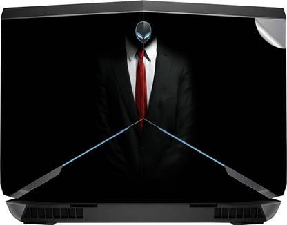 GADGETSWRAP GWSB-2584 Printed red tie in dark Top Only Vinyl Laptop Decal 17