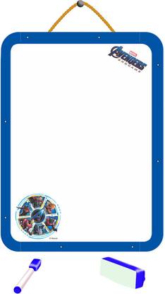 MARVEL Avengers Endgame 2-in-1 Hanging Slate & Writing Board with markers and chalk