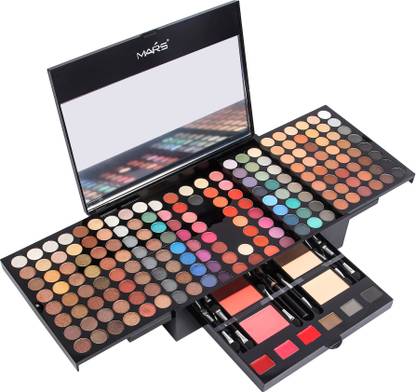 MARS 180 eyeshadow + 2Compact Powder + 2 Blusher +3 Eyebrow Powder +3 Lip Color + 1 Eyeliner Pencil Makeup Palette