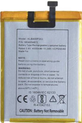 MM Elite Mobile Battery For  Panasonic Eluga A2 (KLB00P353)