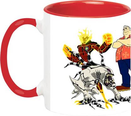 ARTBUG Ben 10 Cartoon -1705-Red Ceramic Coffee Mug