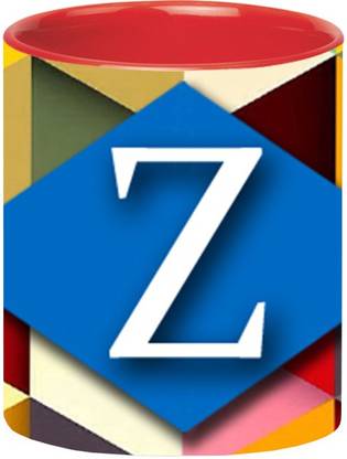 ARTBUG Ceramic Alphabet Z -356-Red Ceramic Coffee Mug