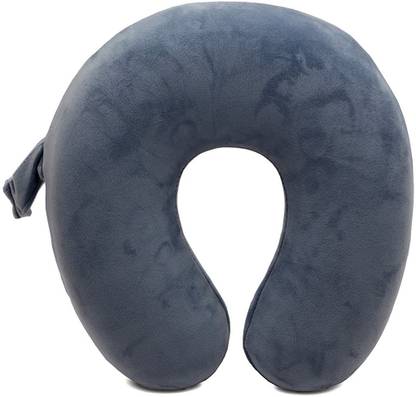Store2508 Foam Neck Travel Pillow With Free Travel Toothbrush Box & Luggage Tag (Blue) Neck Pillow