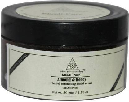 Khadi Pure Herbal Almond and Honey Exfoliating Facial 50g Scrub