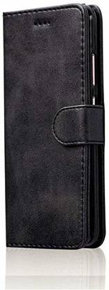 ELEF Flip Cover for Samsung Galaxy S9 PLUS Pure Leather Premium Vintage Look with Media Viewing Stand