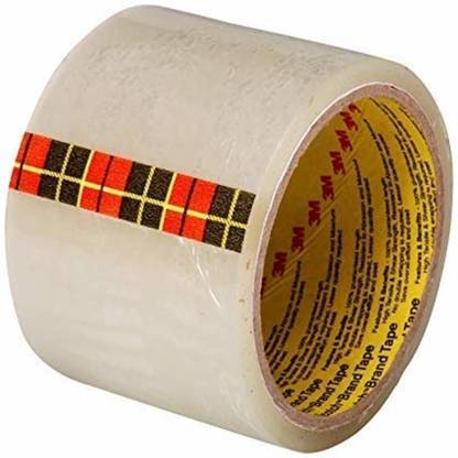 Scotch 3M Bopp Transparent Tape Size: 3" x 50mtr ( Pack of 8 ) (Manual)